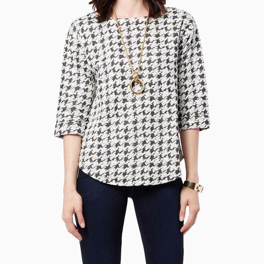 Houndstooth Top